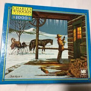 SEALED vintage Charles Wysocki 1000 piece puzzle “lil buckaroo’s first date”
